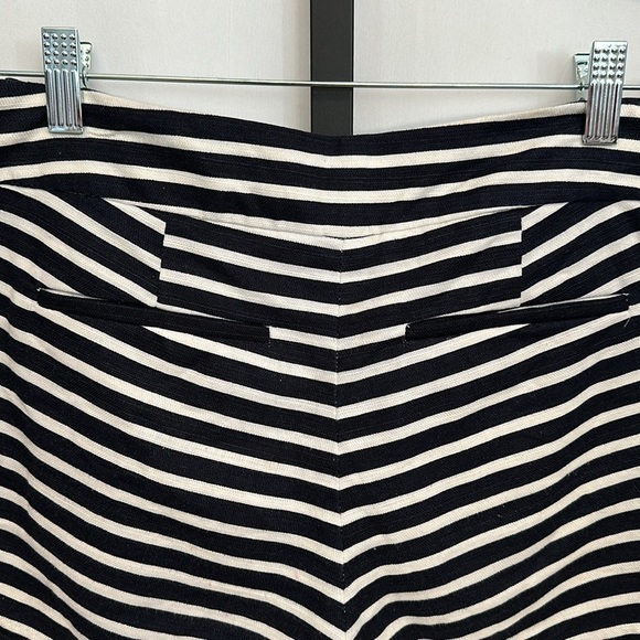 J. Crew Linen Blend Navy & White Striped Shorts Preppy, Nautical, Coastal Size 0 - Picture 5 of 7